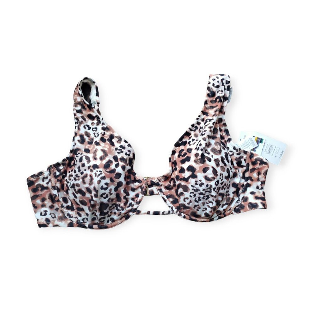 Cheetah Print Swim Top